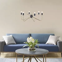 Hampton Hill Alexis 6 Light Two Tone Chandelier