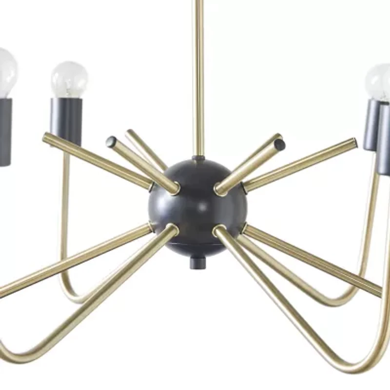 Hampton Hill Alexis 6 Light Two Tone Chandelier