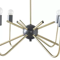 Hampton Hill Alexis 6 Light Two Tone Chandelier