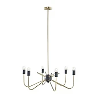 Hampton Hill Alexis 6 Light Two Tone Chandelier