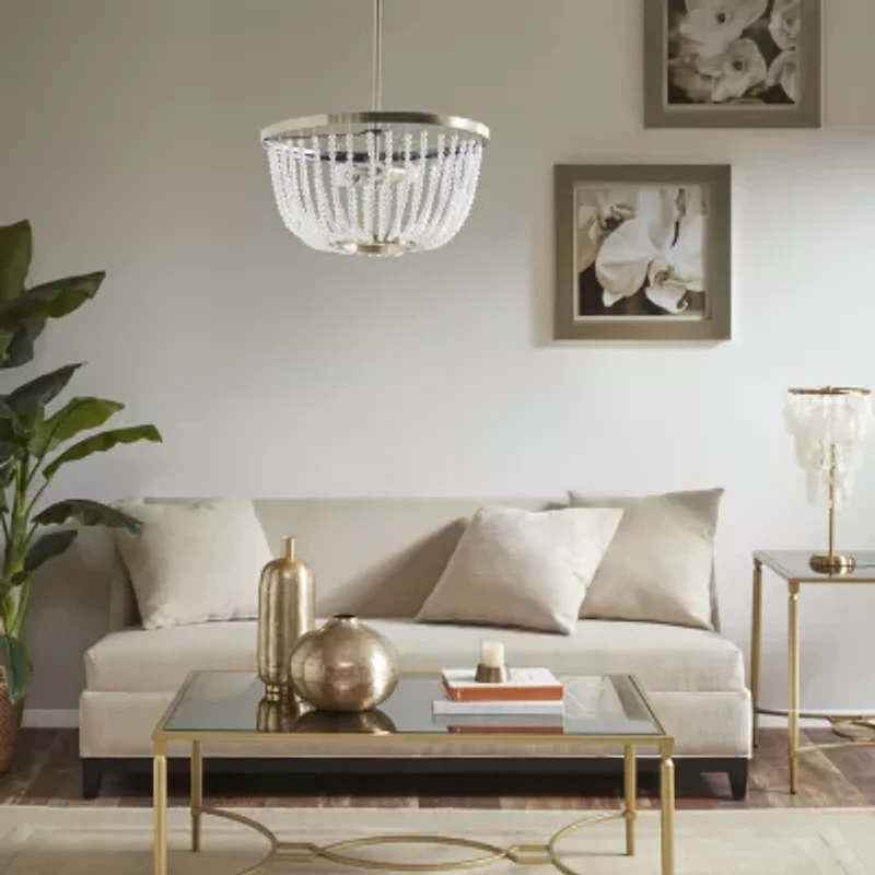Hampton Hill Melrose 2 Light Beaded Chandelier