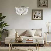 Hampton Hill Melrose 2 Light Beaded Chandelier