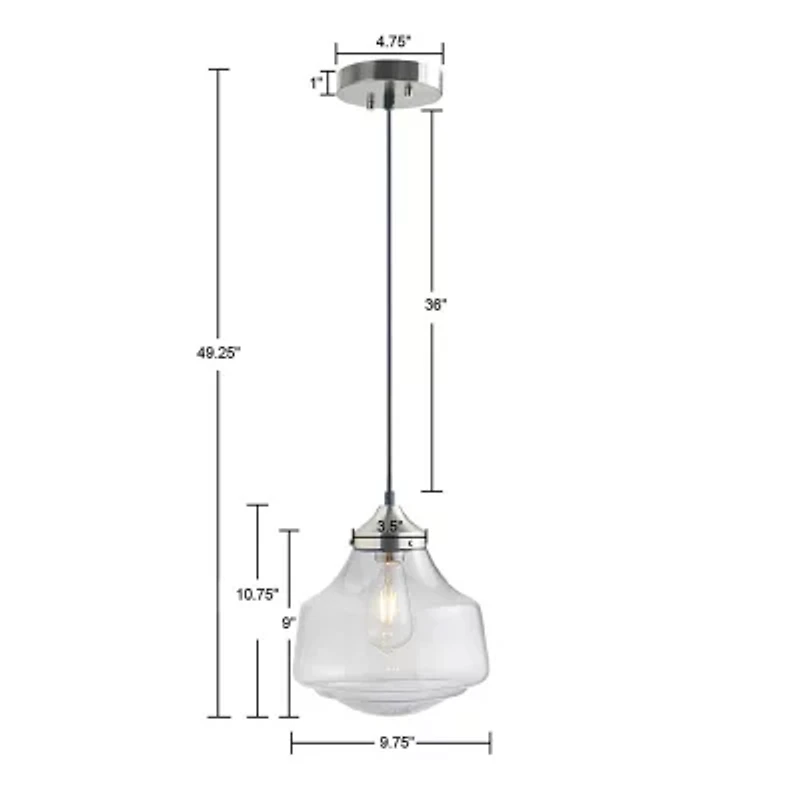 Hampton Hill Elm Single Bell Shaped Pendant Light