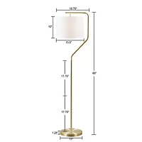 Hampton Hill Aster Angular Floor Lamp