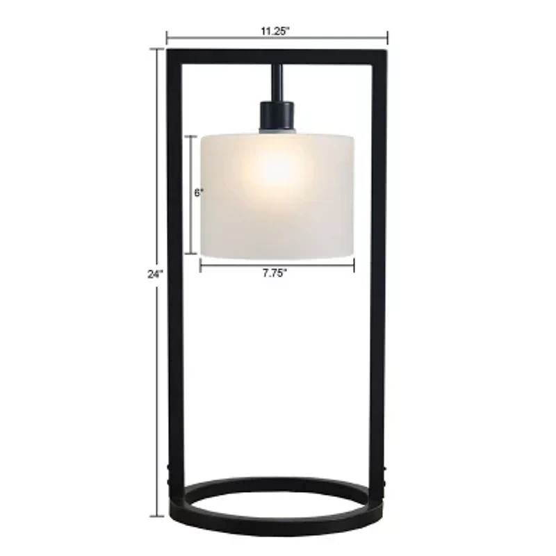 INK+IVY Kittery Industrial Styled Metal Table Lamp
