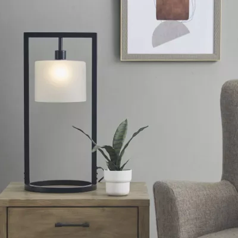INK+IVY Kittery Industrial Styled Metal Table Lamp