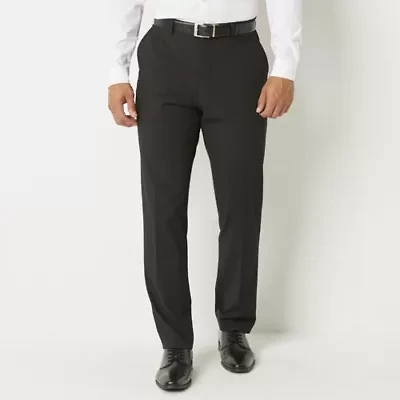 J. Ferrar Ultra Comfort Mens Stretch Fabric Classic Fit Flat Front Suit Pant