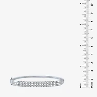 Diamond Addiction (G-H / Si2-I1) Womens 2 CT. T.W. Lab Grown White Diamond 10K Gold Bangle Bracelet