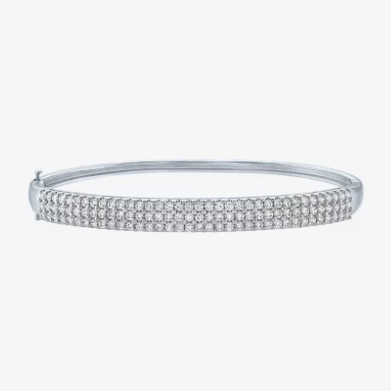 Diamond Addiction (G-H / Si2-I1) Womens 2 CT. T.W. Lab Grown White Diamond 10K Gold Bangle Bracelet