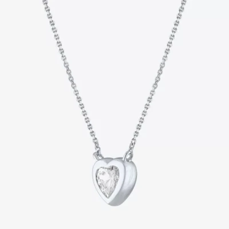 Diamond Addiction (G-H / Si2-I1) Womens 1/2 CT. T.W. Lab Grown White Diamond 10K Gold 18 Inch Pendant Necklace