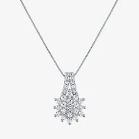 (G-H / Si2-I1) Womens 1/3 CT. T.W. Lab Grown Diamond 10K White Gold 18 Inch Pendant Necklace