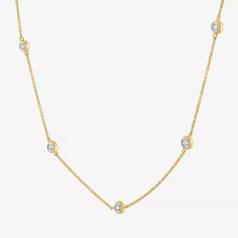 Diamond Addiction (G-H / Si2-I1) Womens 1/3 CT. T.W. Lab Grown White 10K Gold Pendant Necklace