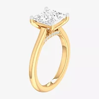 Solitaire Ring (G-H / Si1-Si2) Womens 2 CT. T.W. Lab Grown White Diamond 14K Gold Princess Engagement