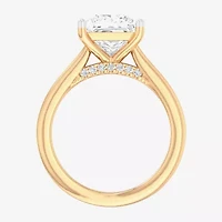 Solitaire Ring (G-H / Si1-Si2) Womens 2 CT. T.W. Lab Grown White Diamond 14K Gold Princess Engagement