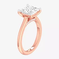 Solitaire Ring (G-H / Si1-Si2) Womens 2 CT. T.W. Lab Grown White Diamond 14K Gold Princess Engagement