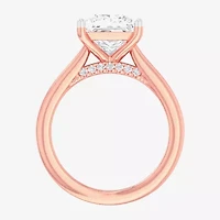 Solitaire Ring (G-H / Si1-Si2) Womens 2 CT. T.W. Lab Grown White Diamond 14K Gold Princess Engagement