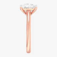 Solitaire Ring (G-H / Si1-Si2) Womens 2 CT. T.W. Lab Grown White Diamond 14K Gold Princess Engagement