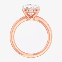 Solitaire Ring (G-H / Si1-Si2) Womens 2 CT. T.W. Lab Grown White Diamond 14K Gold Princess Engagement