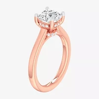 G-H / SI1-SI2) Womens CT. T.W. Lab Grown White Diamond 14K Gold Round Solitaire Engagement Ring