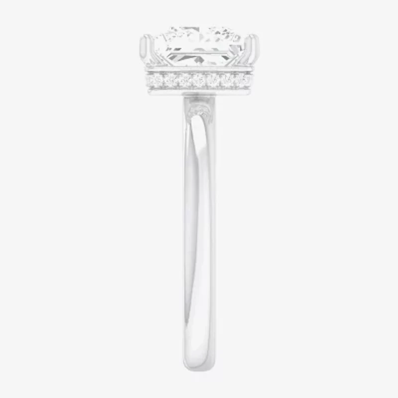 G-H / SI1-SI2) Womens 2 CT. T.W. Lab Grown White Diamond 14K Gold Princess Solitaire Engagement Ring