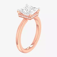 G-H / SI1-SI2) Womens 2 CT. T.W. Lab Grown White Diamond 14K Gold Princess Solitaire Engagement Ring