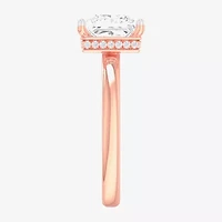 G-H / SI1-SI2) Womens 2 CT. T.W. Lab Grown White Diamond 14K Gold Princess Solitaire Engagement Ring