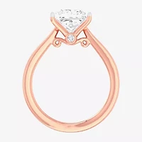 (G-H / SI1-SI2) Womens 2 CT. T.W. Lab Grown White Diamond 14K Gold Princess Solitaire Engagement Ring
