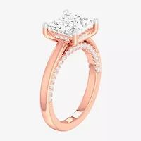 (G-H / SI1-SI2) Womens 2 1/2 CT. T.W. Lab-Grown White Diamond 14K Gold Princess Solitaire Engagement Ring