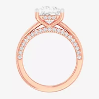 (G-H / SI1-SI2) Womens 2 1/2 CT. T.W. Lab-Grown White Diamond 14K Gold Princess Solitaire Engagement Ring