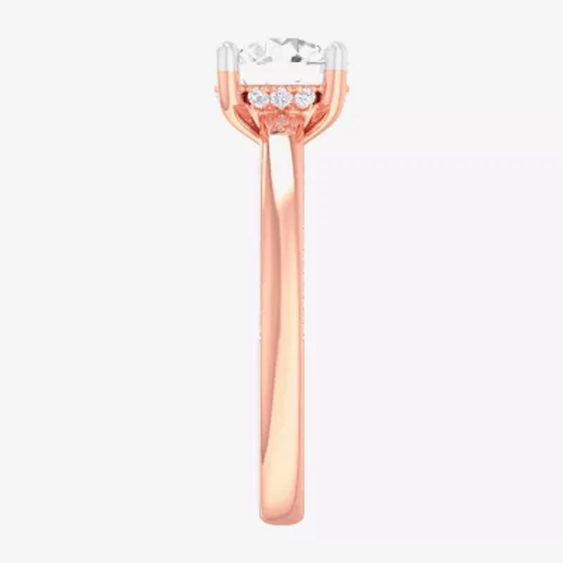 (G-H / SI1-SI2) Womens 2 1/2 CT. T.W. Lab-Grown White Diamond 14K Gold Round Solitaire Engagement Ring