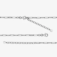 Paris 1901 By Charles Garnier Womens White Cubic Zirconia Sterling Silver Cross 18 Inch Pendant Necklace