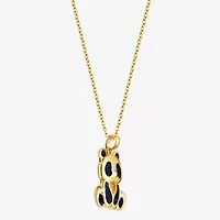 Panda Womens 18K Gold Over Silver 18 Inch Pendant Necklace
