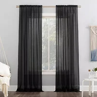 No 918 Emily Rod Pocket Sheer Single Curtain Panel