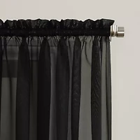 No 918 Emily Rod Pocket Sheer Single Curtain Panel