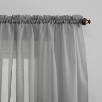 No 918 Emily Rod Pocket Sheer Single Curtain Panel