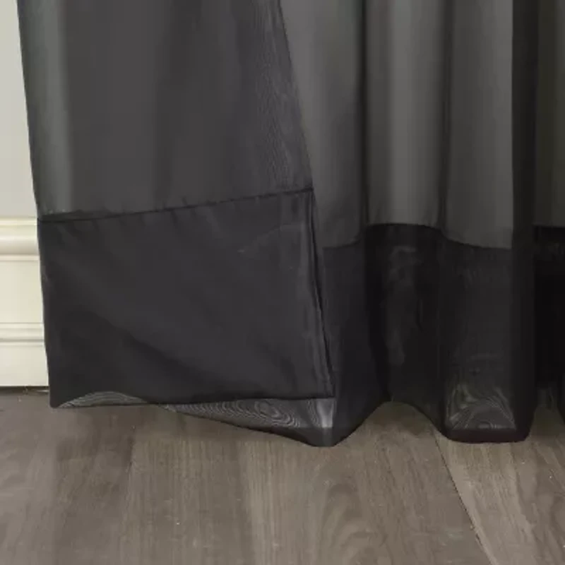 No 918 Emily Rod Pocket Sheer Single Curtain Panel