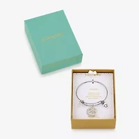 Footnotes Faith Womens Stainless Steel Angel Bangle Bracelet