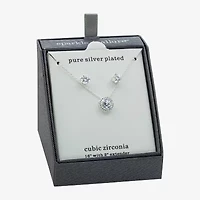 Sparkle Allure Womens CT. T.W. Pure Silver Over Brass 2-pc. Jewelry Set