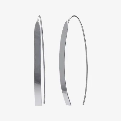 Silver Reflections Womens Pure Silver Over Brass Drop Earrings