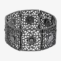 1928 Womens Blue Crystal Stretch Bracelet