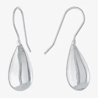 Silver Reflections Pure Silver Over Brass Pear Drop Earrings