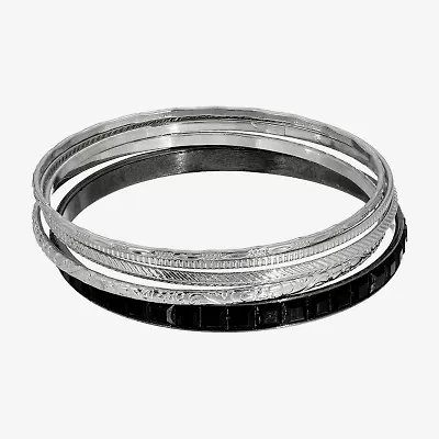 1928 Silver Tone Womens 5-pc. Bracelet Set