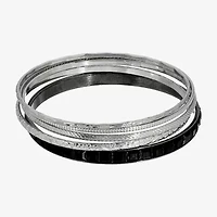 1928 Silver Tone Womens 5-pc. Bracelet Set