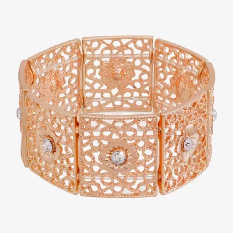 1928 Womens Crystal Stretch Bracelet