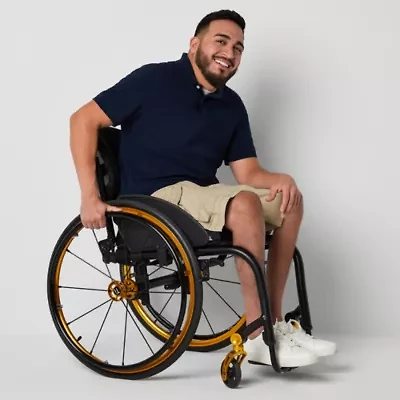 St. John's Bay Mens 10" Mid Rise Adaptive Stretch Fabric Easy-on + Easy-off Seated Wear Cargo Short