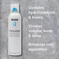 Rusk Maximum Volume & Control Hair Mousse 8.8 oz.