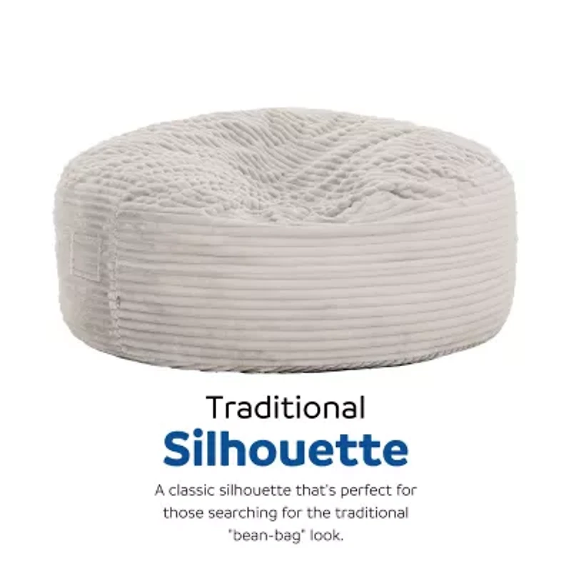 Sealy® Bala Corduroy Memory Foam Bean Bag Chair