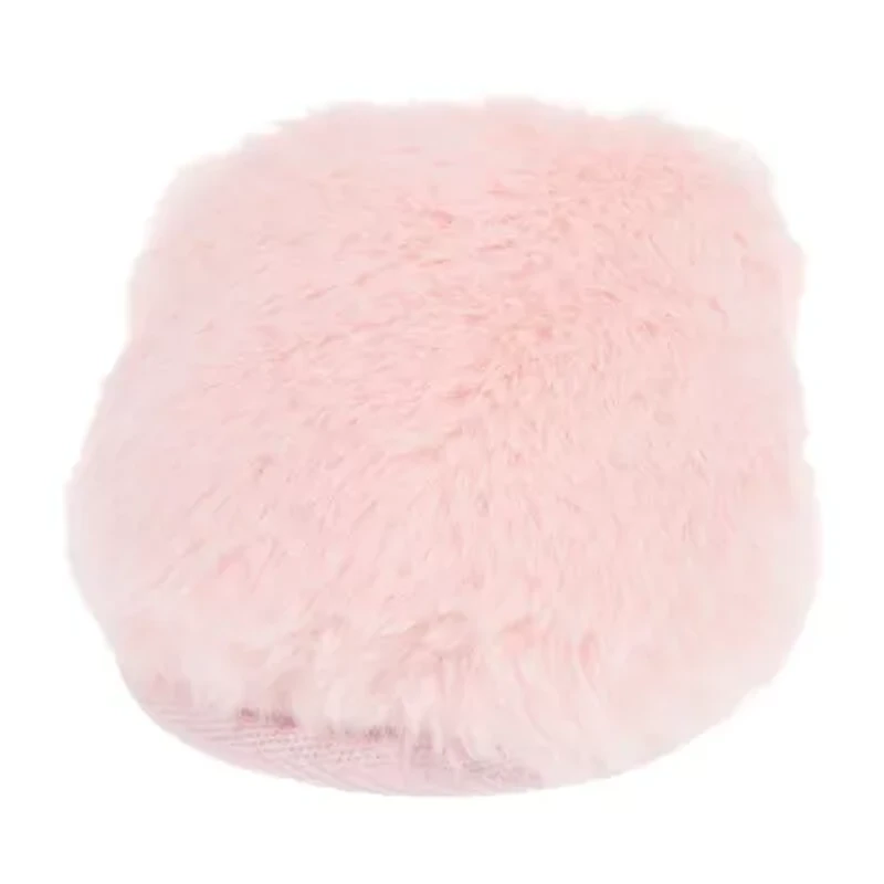 Rachel Roy Lucy Plush Notched Collar Scuff Womens Memory Foam Slip-On Slippers