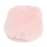 Rachel Roy Lucy Plush Notched Collar Scuff Womens Memory Foam Slip-On Slippers