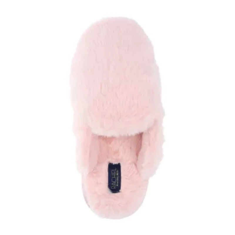 Rachel Roy Lucy Plush Notched Collar Scuff Womens Memory Foam Slip-On Slippers